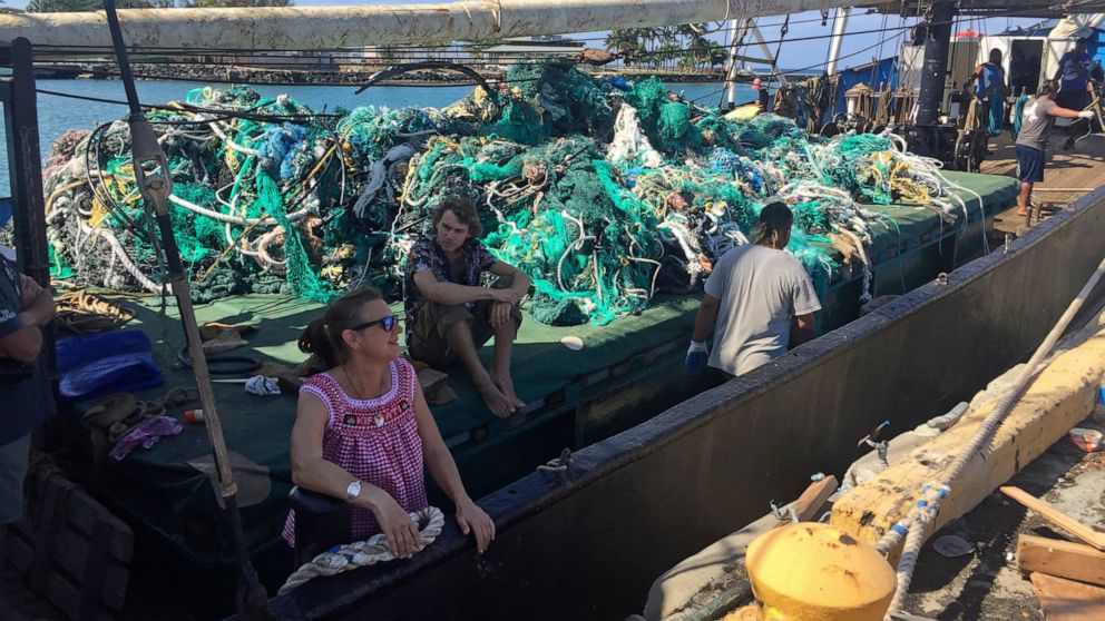 More than 100 tons of fishing nets found in Gyre