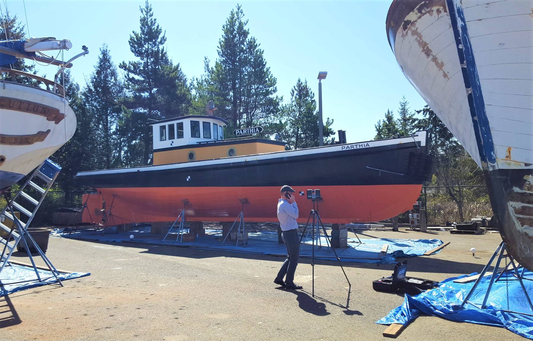 114-year-old surviving wooden tug being restored