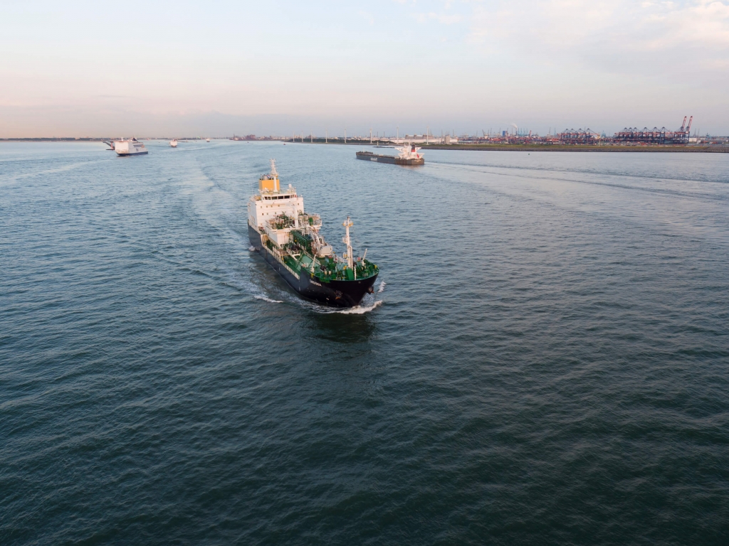 Japan's Ecobunker Shipping launched its first LNG bunker vessel