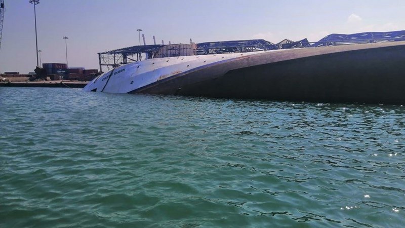 Orient Queen sinks in Beirut, two crew dead