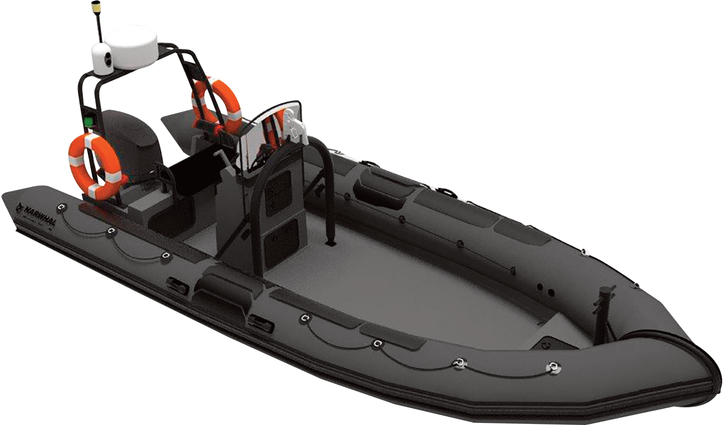 Unmanned vessel that identifies piracy threats launched