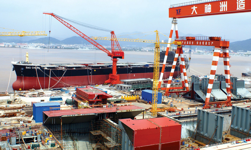 Jan-Aug new ship orders of Chinese shipbuilders down 4.5%