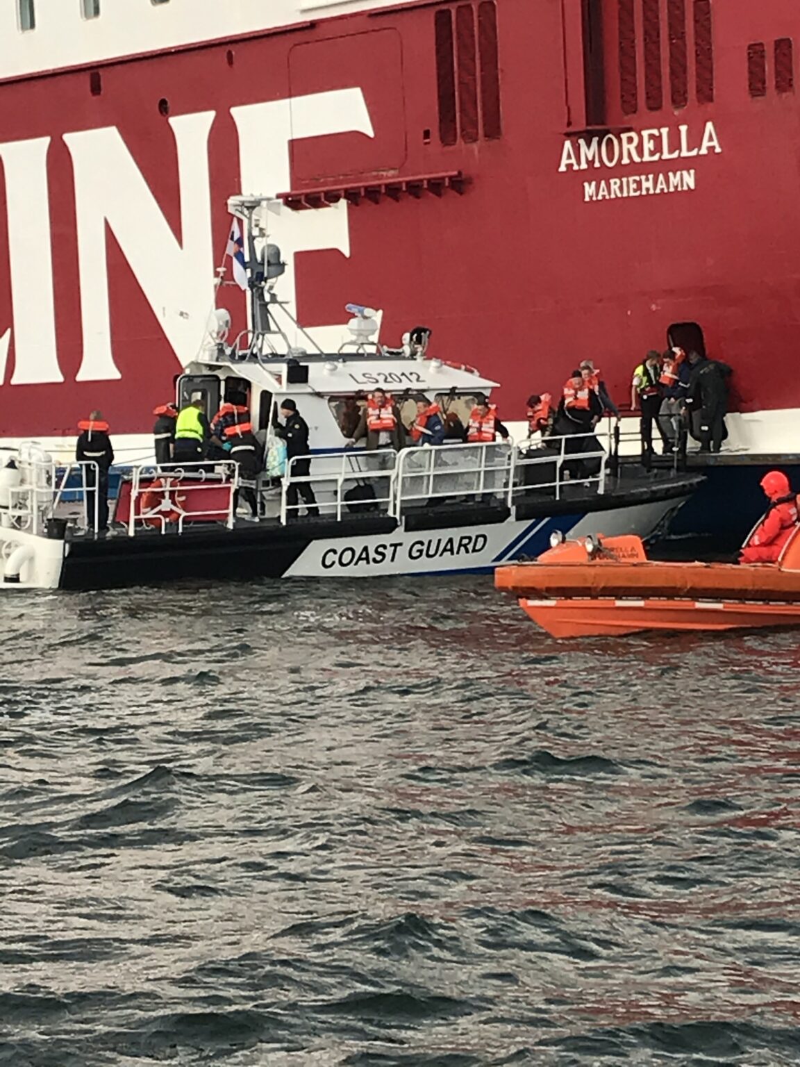 Viking Line's ferry run aground in the Åland Islands