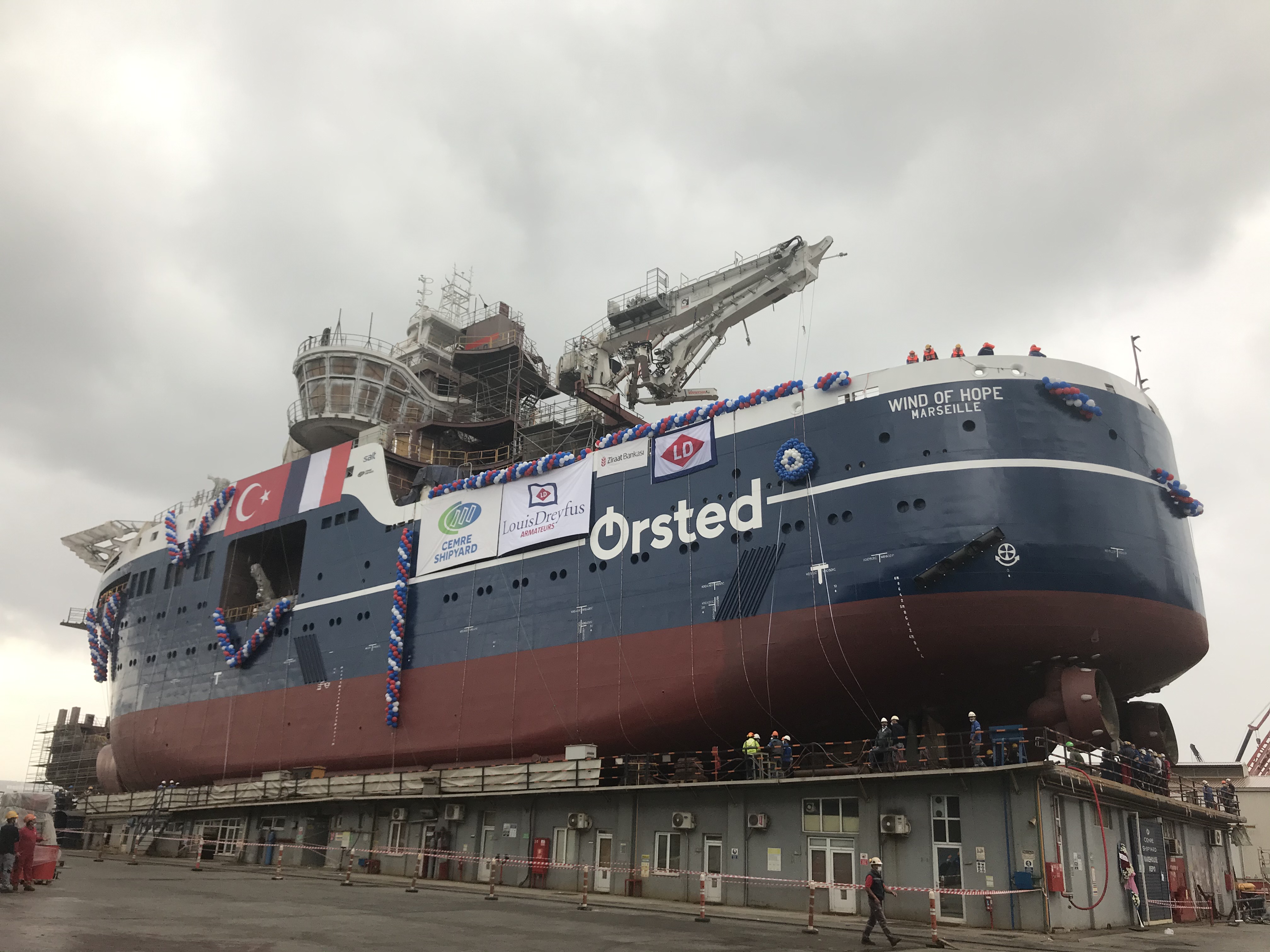 LDA's new service operations vessel launched at Cemre Shipyard in Turkey