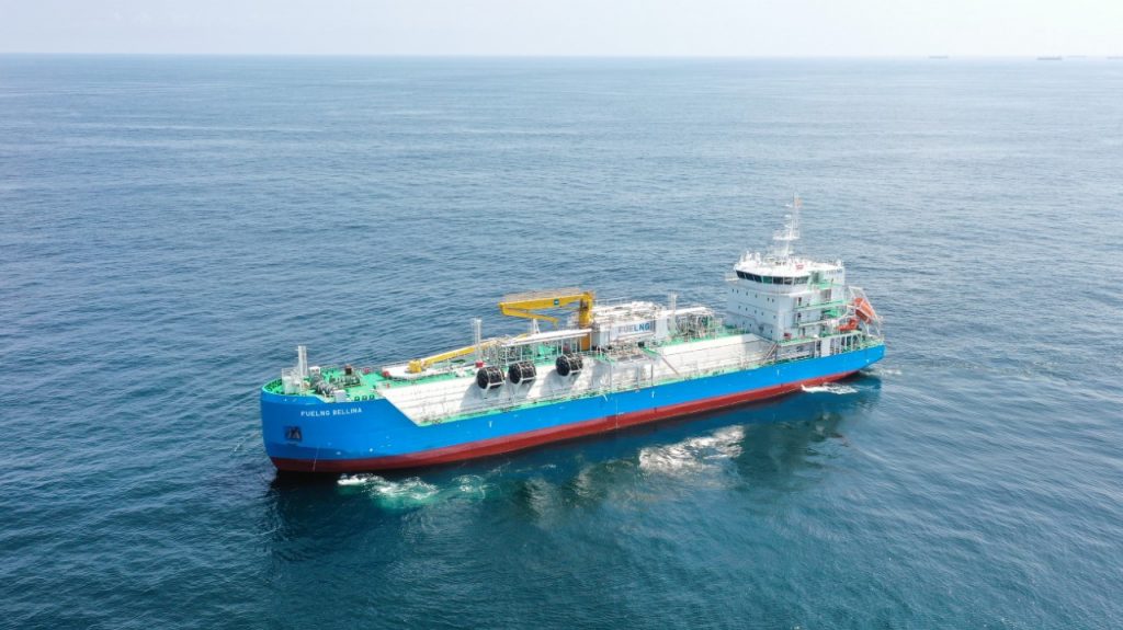 Singapore named its first LNG bunkering vessel