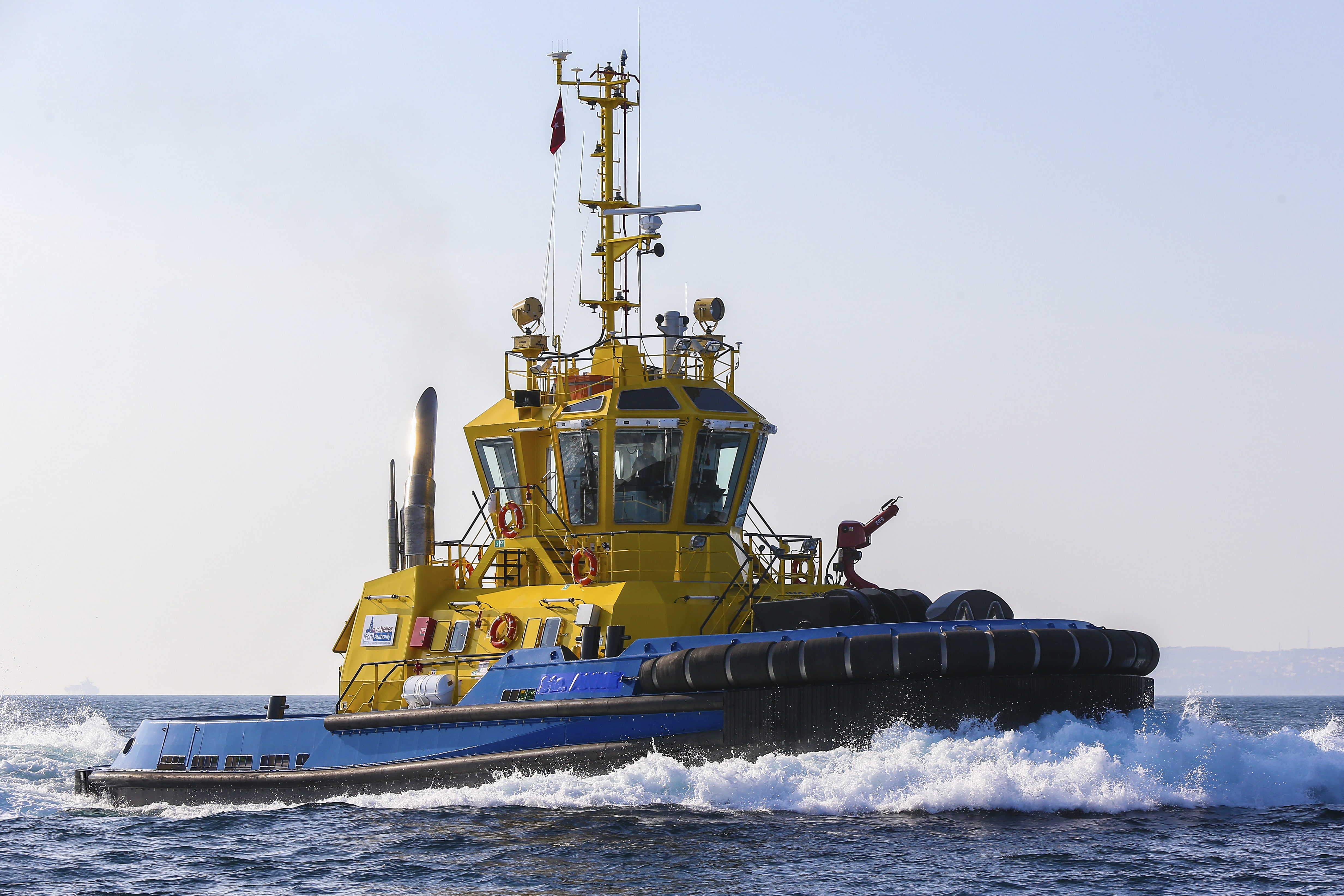 Seychelles Ports Authority to accept delivery of the new tug from Sanmar