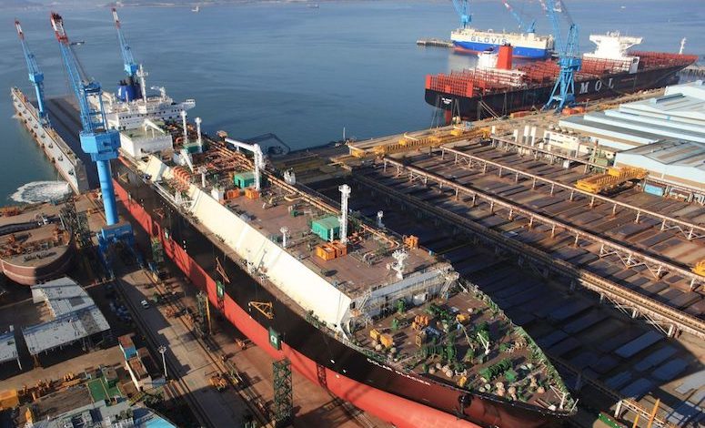 Korean Shipbuilders receives 70% of global orders in October