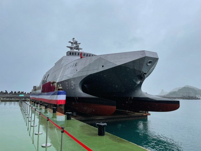 Taiwanese Navy launches first Tuo Chiang-class guided missile corvettes