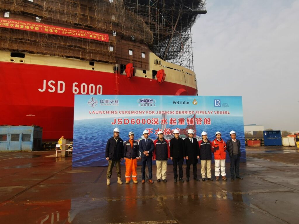 China’s Shanghai Zhenhua launches JSD 6000 vessel
