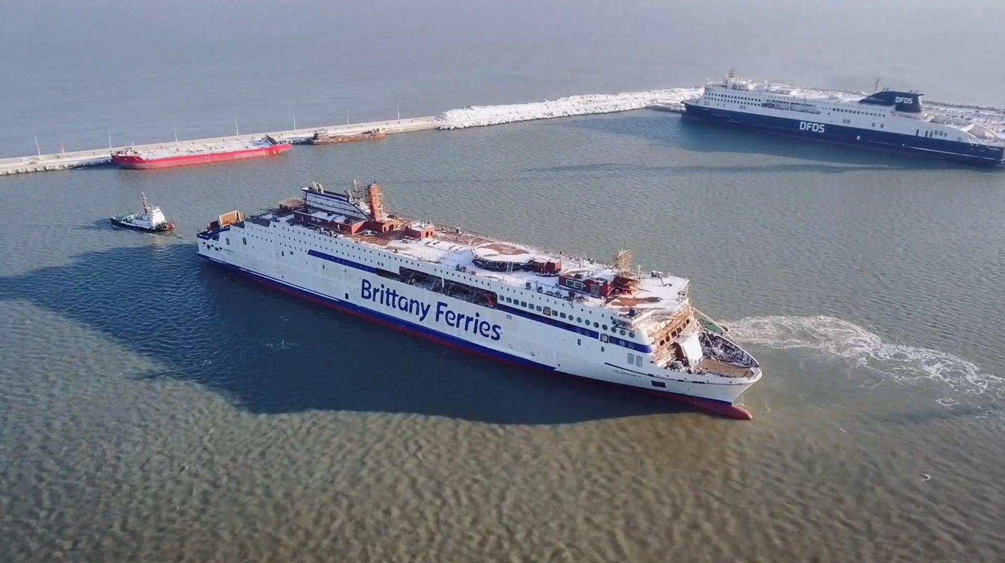 First LNG-powered ferry of UK on her way to Brittany Ferries