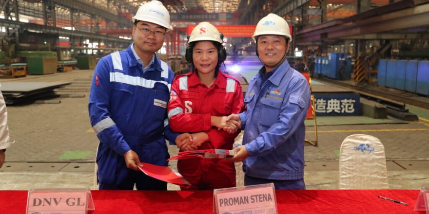Guangzhou Shipyard cuts steel for methanol-fuelled Stena Pro Patria
