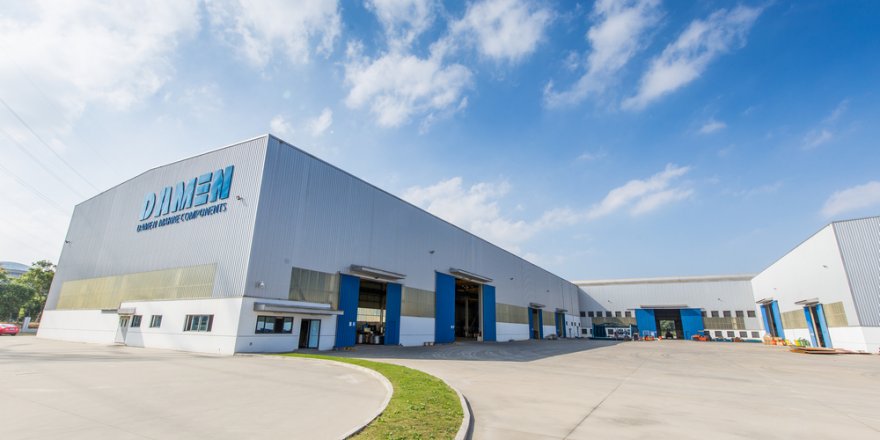 ISO certification for Damen Marine Components  production facility location in Jiangyin, China