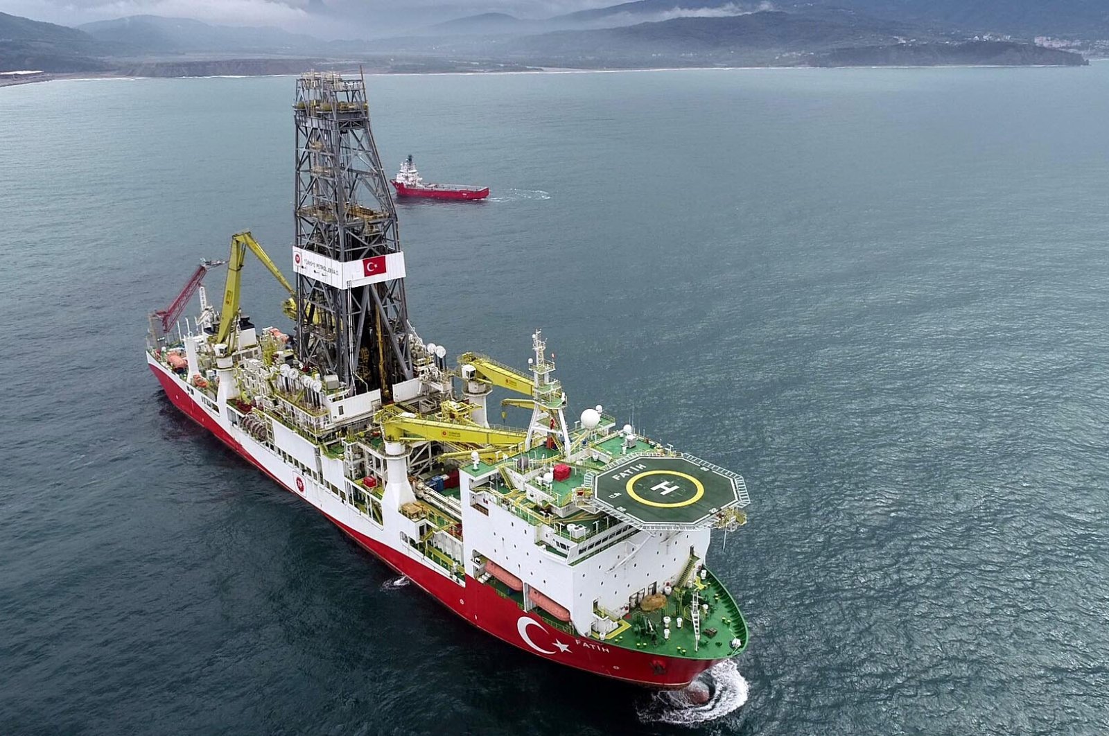 Next month, Turkey's first drill ship, Fatih, will start a new dri...