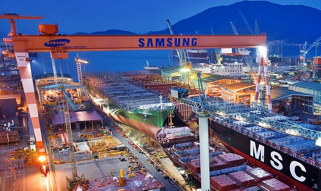 Samsung Heavy to build two large containerships for unnamed client