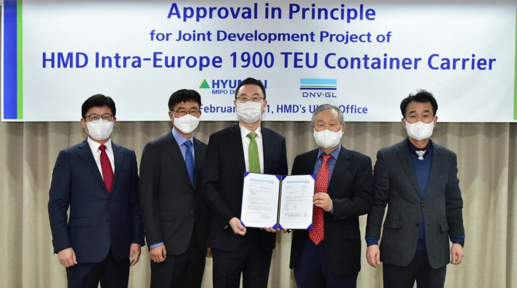 DNV awards approval in principle to Hyundai Mipo for its new container ships