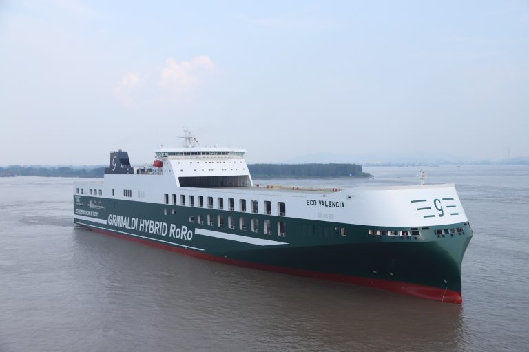 Grimaldi Group’s newbuild ro-ro vessel saved 5.1% in fuel consumption