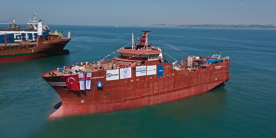 Tersan Shipyard has launched NB1105 Arctic Freezer Trawler to be named Emerald