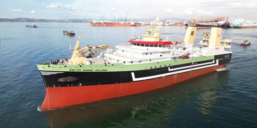 Tersan Shipyard delivers Pelagic Freezer Trawler Fishing Vessel Annie Hillina to Parlevliet & Van der Plas