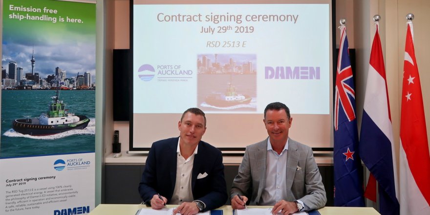 Damen signs contract with Ports of Auckland for  fully electric RSD-E Tug 2513