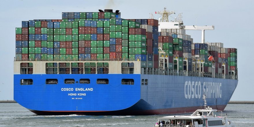 Container ship aground in Vladivostok, Japan Sea