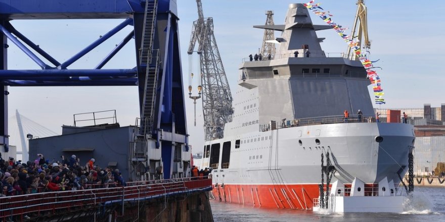Russia's armed icebreaker has launched