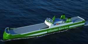 Construction of Finnlines’ hybrid RoRo vessel started