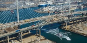 Port of Long Beach celebrates completion of harbor bridge