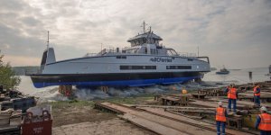 Damen Shipyards launches 3rd hybrid-electric vessel for BC Ferries