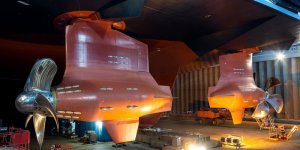 New Royal Caribbean vessel receives her podded propulsion units
