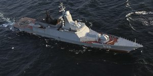 Russian Navy’s corvette Boyky passes the Baltic Straits