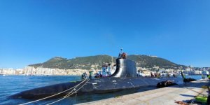 Fast-attack submarine of U.S. Navy visits Gibraltar