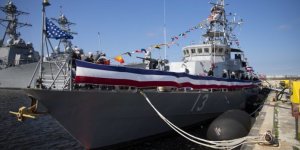US Navy holds decommissioning ceremonies for three coastal patrol boats