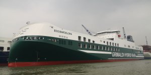 Grimaldi receives its 4th giant hybrid Ro-Ro ship