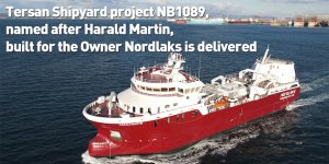 Tersan Shipyard project NB1089, named after Harald Martin, built for the Owner Nordlaks is delivered