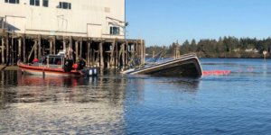 Four seamen rescued from sinking fishing vessel in Oregon coast